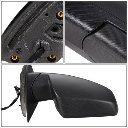 RETROVISOR MIRROR - OEM - 10-16 CHEVY EQUINOX - POWERED - FOLDING - W/ BLIND SPOT GLASS - TEXTURED - BLACK - RIGHT