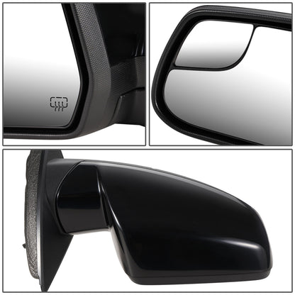 RETROVISOR MIRROR - OEM - 10-17 GMC TERRAIN - POWERED - HEATED - FOLDING - W/ BLIND SPOT GLASS - BLACK MATERIAL - RIGHT
