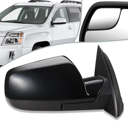 RETROVISOR MIRROR - OEM - 10-17 GMC TERRAIN - POWERED - HEATED - FOLDING - W/ BLIND SPOT GLASS - BLACK MATERIAL - RIGHT