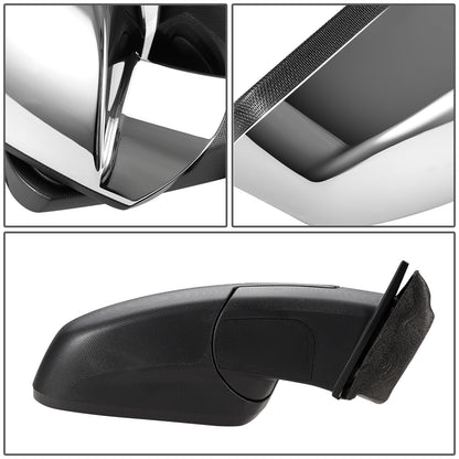RETROVISOR MIRROR - OEM - 10-16 CHEVY EQUINOX - POWERED - W/ MEMORY - FOLDING - W/ BLIND SPOT GLASS - CHROME - RIGHT