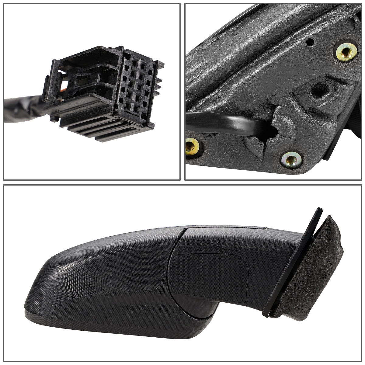 RETROVISOR MIRROR - OEM - 10-17 GMC TERRAIN - POWERED - HEATED - FOLDING - W/ BLIND SPOT GLASS - CHROME - RIGHT