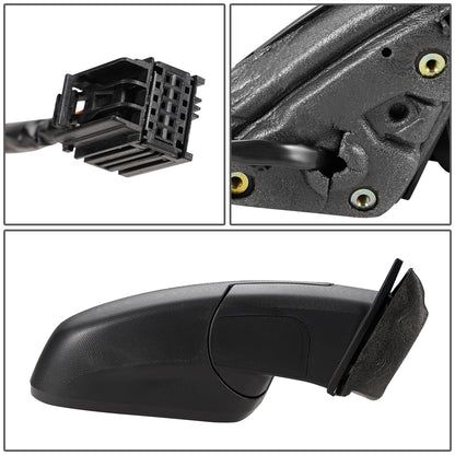 RETROVISOR MIRROR - OEM - 10-17 GMC TERRAIN - POWERED - HEATED - FOLDING - W/ BLIND SPOT GLASS - CHROME - RIGHT