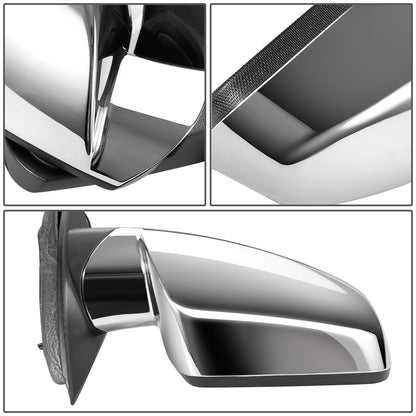 RETROVISOR MIRROR - OEM - 10-17 GMC TERRAIN - POWERED - HEATED - FOLDING - W/ BLIND SPOT GLASS - CHROME - RIGHT