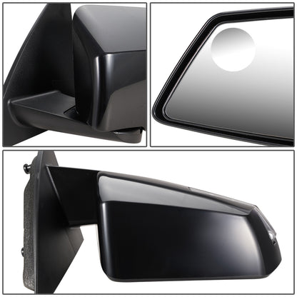 RETROVISOR MIRROR - OEM - 13-17 CHEVY TRAVERSE - POWERED - HEATED - W/ SIGNAL LIGHT - FOLDING - W/ BLIND SPOT GLASS - BLACK - RIGHT