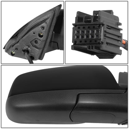 RETROVISOR MIRROR - OE STYLE - CHEVROLET EQUINOX 16-17 - GMC TERRAIN 16-17 - WITH POWER WITH HEATED GLASS WITH BLIND SPOT - PASSENGER SIDE - PAINT TO MATCH - BLACK