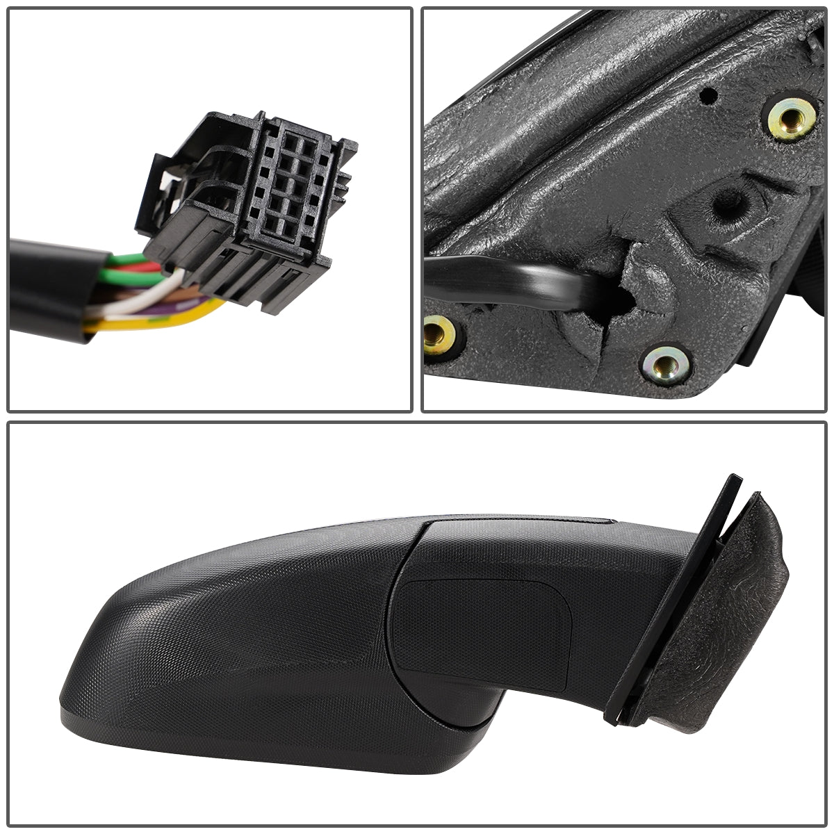 RETROVISOR MIRROR - OEM - 10-16 CHEVY EQUINOX - POWERED - HEATED - W/ MEMORY - FOLDING - W/ BSD - CHROME COVER - RIGHT