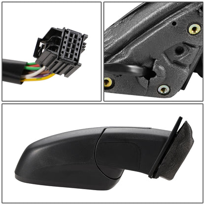 RETROVISOR MIRROR - OEM - 10-16 CHEVY EQUINOX - POWERED - HEATED - W/ MEMORY - FOLDING - W/ BSD - CHROME COVER - RIGHT