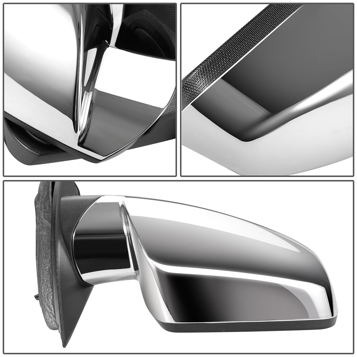 RETROVISOR MIRROR - OEM - 10-16 CHEVY EQUINOX - POWERED - HEATED - W/ MEMORY - FOLDING - W/ BSD - CHROME COVER - RIGHT