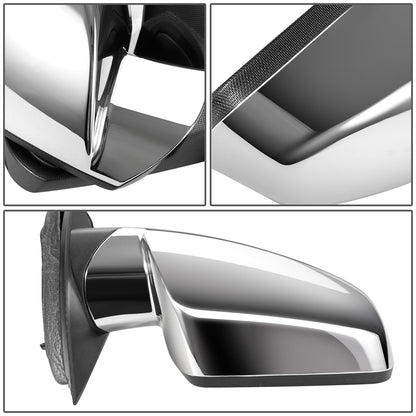 RETROVISOR MIRROR - OEM - 10-16 CHEVY EQUINOX - POWERED - HEATED - W/ MEMORY - FOLDING - W/ BSD - CHROME COVER - RIGHT