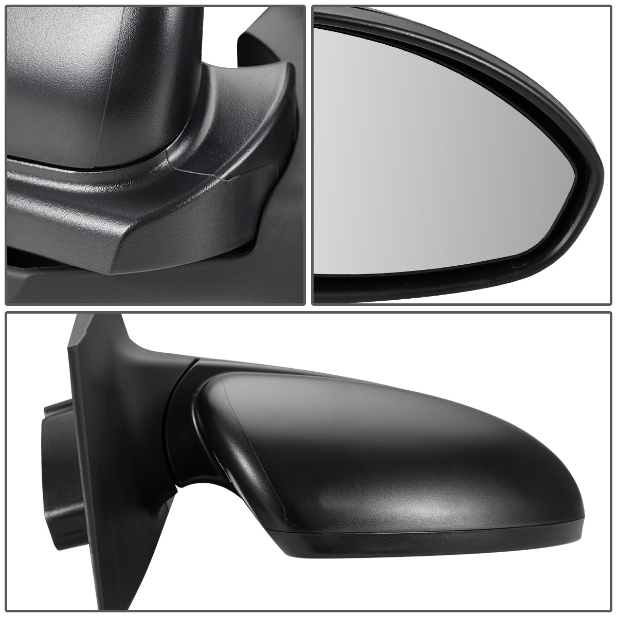 RETROVISOR MIRROR - OEM - 11-15 CHEVY CRUZE - POWERED - FOLDING - TEXTURED - BLACK - RIGHT