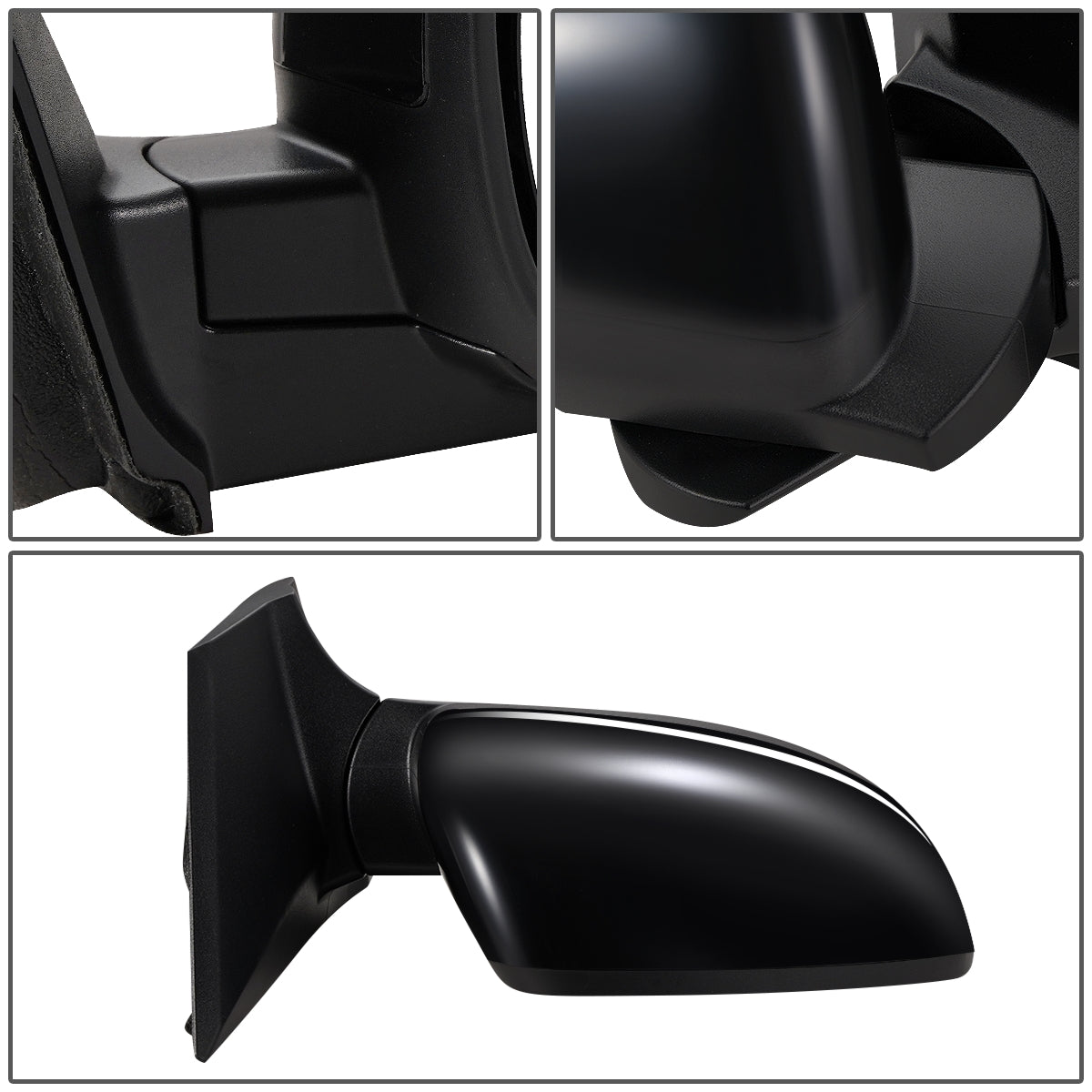 RETROVISOR MIRROR - OEM - 12-13 CHEVY SONIC - POWERED - HEATED - W/ BLIND SPOT GLASS - FOLDING - BLACK MATERIAL - RIGHT