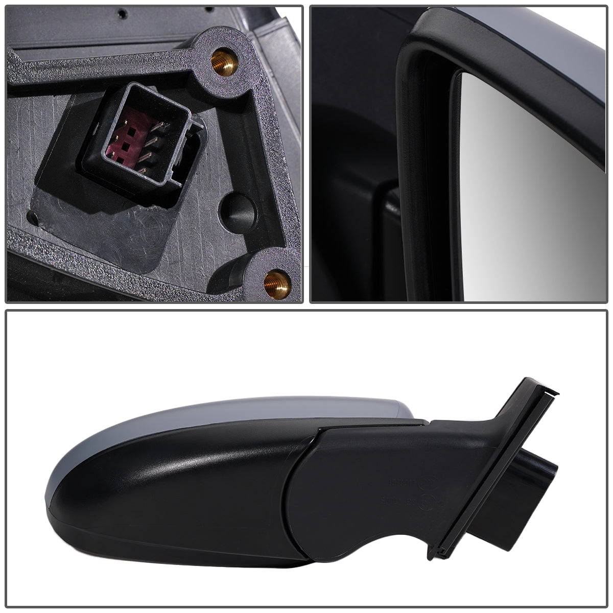 RETROVISOR MIRROR - OEM - 11-15 CHEVY CRUZE - POWERED - HEATED - W/ BSD - FOLDING - GRAY - RIGHT