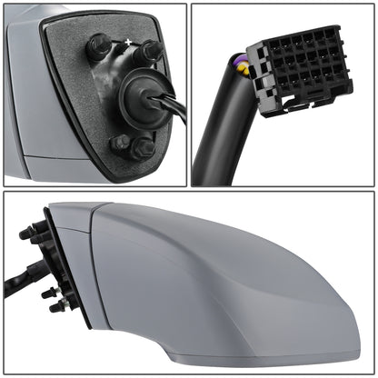 RETROVISOR MIRROR - OEM - 16-18 BUICK ENVISION - POWERED - HEATED - W/ SIGNAL LIGHT - W/ MEMORY BLIND SPOT DETECTION - FOLDING - W/O AUTO DIMMING - GRAY - RIGHT