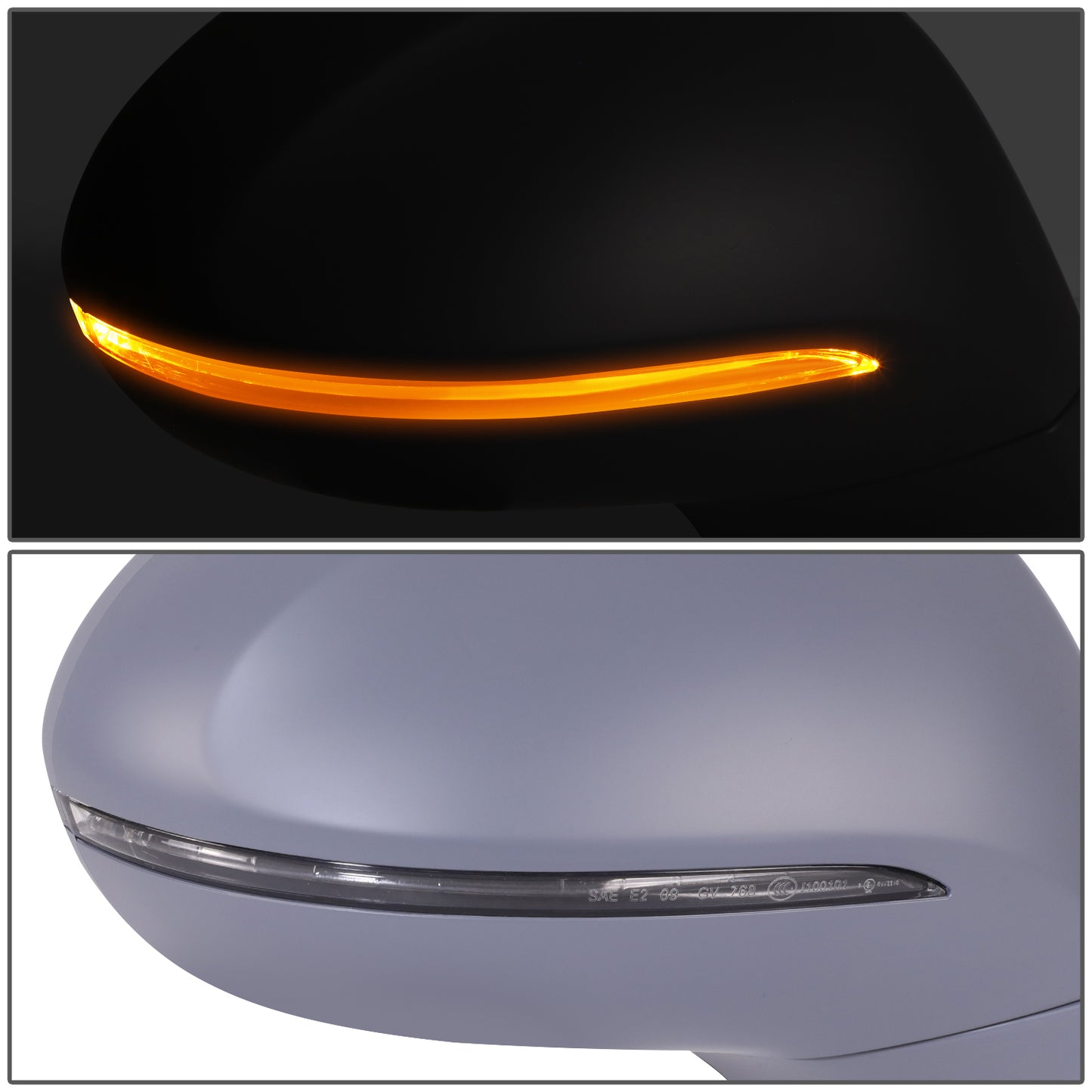 RETROVISOR MIRROR - OE STYLE - BUICK ENVISION 17-20 - WITH POWER WITH HEATED GLASS WITH SIGNAL - PASSENGER SIDE - PAINT TO MATCH - BLACK