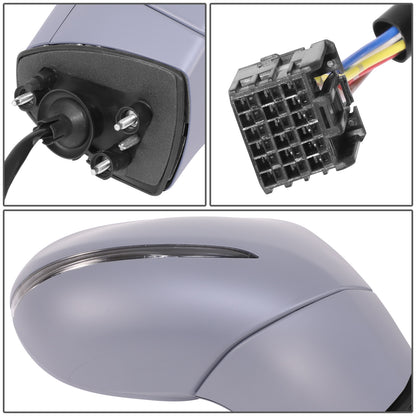 RETROVISOR MIRROR - OE STYLE - BUICK ENVISION 17-20 - WITH POWER WITH HEATED GLASS WITH SIGNAL - PASSENGER SIDE - PAINT TO MATCH - BLACK