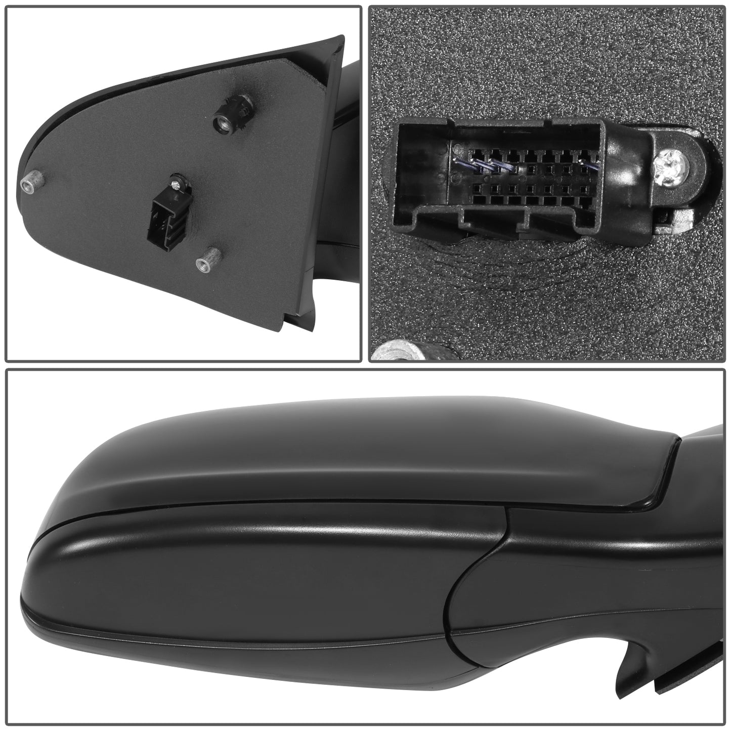 RETROVISOR MIRROR - OE STYLE - SATURN ASTRA 08-09 - WITH POWER WITH HEATED GLASS - PASSENGER SIDE - PAINT TO MATCH - BLACK