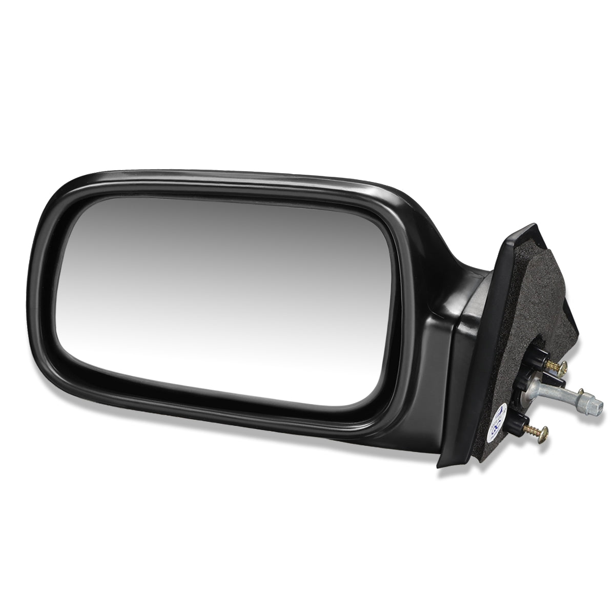 RETROVISOR MIRROR - OEM - 88-91 HONDA CIVIC - MANUAL - W/ LEVER - FLEXIBLE - BLACK MATERIAL - LEFT