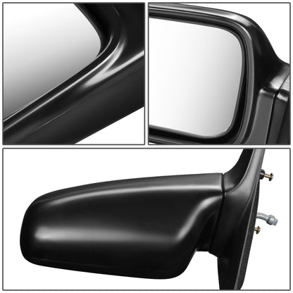 RETROVISOR MIRROR - OEM - 88-91 HONDA CIVIC - MANUAL - W/ LEVER - FLEXIBLE - BLACK MATERIAL - LEFT