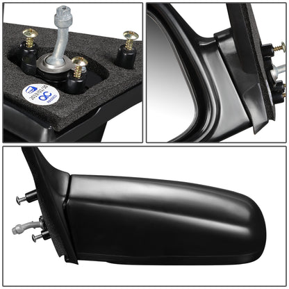 RETROVISOR MIRROR - OEM - 88-91 HONDA CIVIC - MANUAL - W/ LEVER - FLEXIBLE - BLACK MATERIAL - LEFT