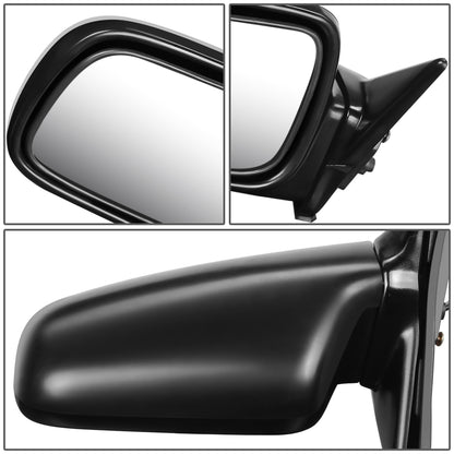 RETROVISOR MIRROR - OEM - 88-91 HONDA CIVIC - POWERED - FLEXIBLE - BLACK MATERIAL - LEFT