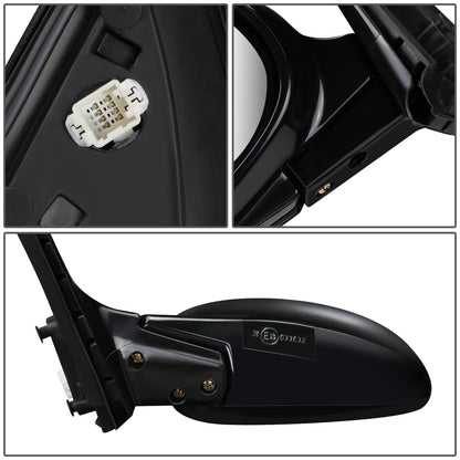 RETROVISOR MIRROR - OEM - 92-95 HONDA CIVIC - POWERED - FOLDING - BLACK MATERIAL - LEFT