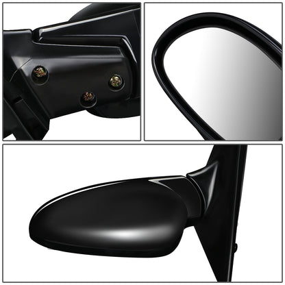 RETROVISOR MIRROR - OEM - 92-95 HONDA CIVIC - POWERED - FOLDING - BLACK MATERIAL - LEFT