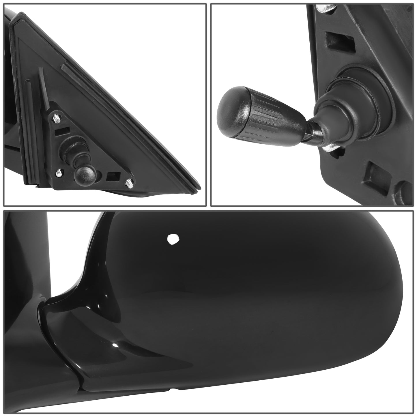 RETROVISOR MIRROR - OE STYLE - HONDA CIVIC 92-95 - DRIVER SIDE - PAINT TO MATCH - BLACK