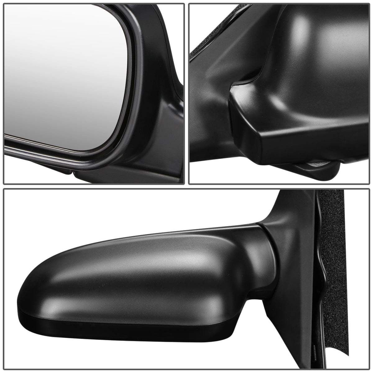 RETROVISOR MIRROR - OEM - 94-97 HONDA ACCORD - POWERED - FOLDING - TEXTURED - BLACK - LEFT