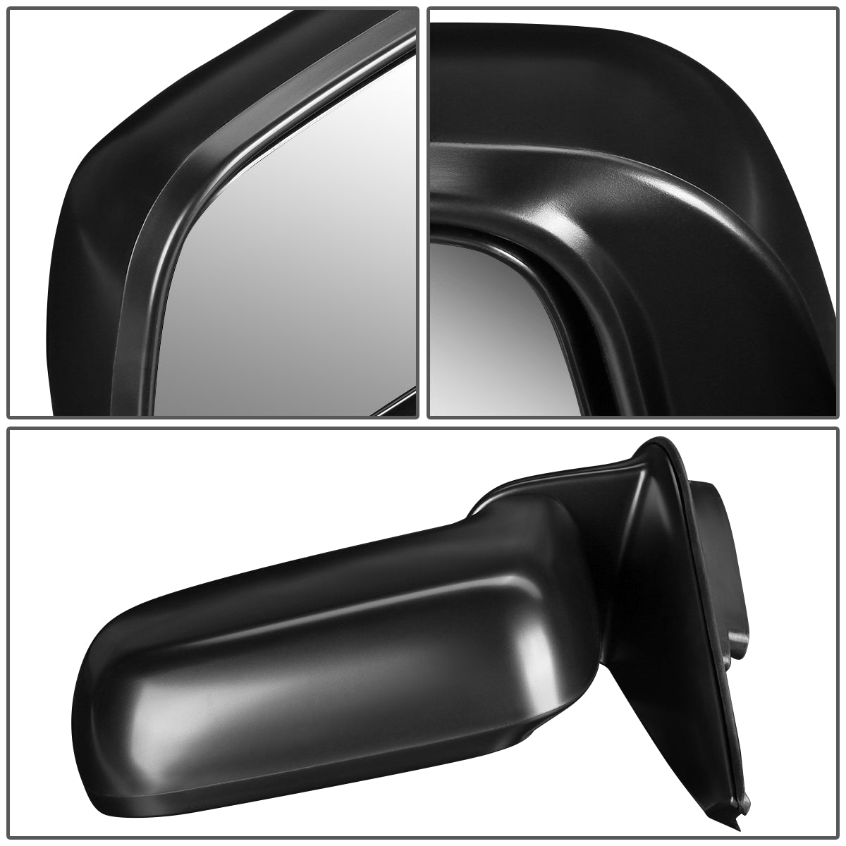 RETROVISOR MIRROR - OEM - 97-01 HONDA CR-V - POWERED - TEXTURED - BLACK - LEFT