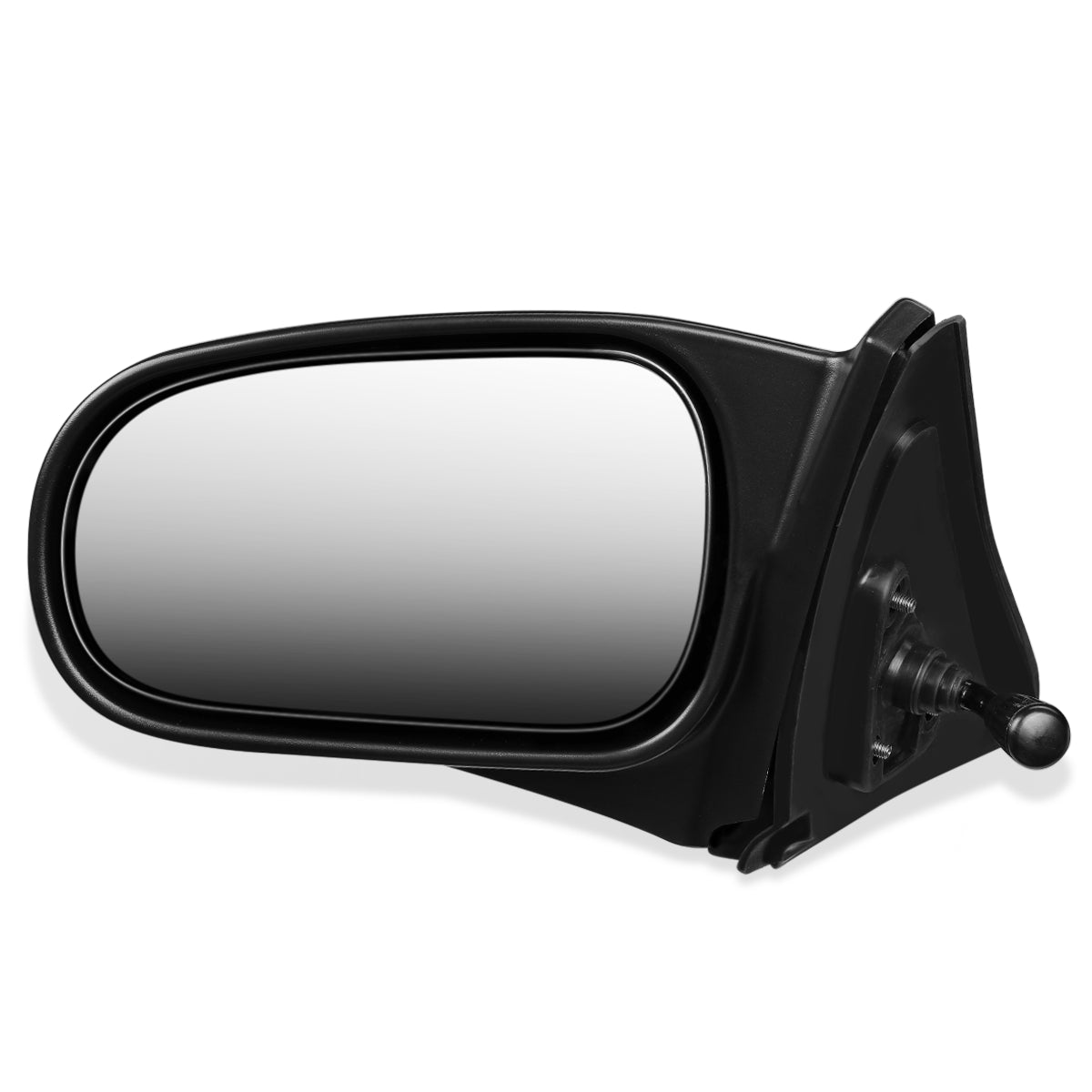 RETROVISOR MIRROR - OEM - 96-00 HONDA CIVIC 2-DOOR - MANUAL - PAINTABLE - BLACK - LEFT