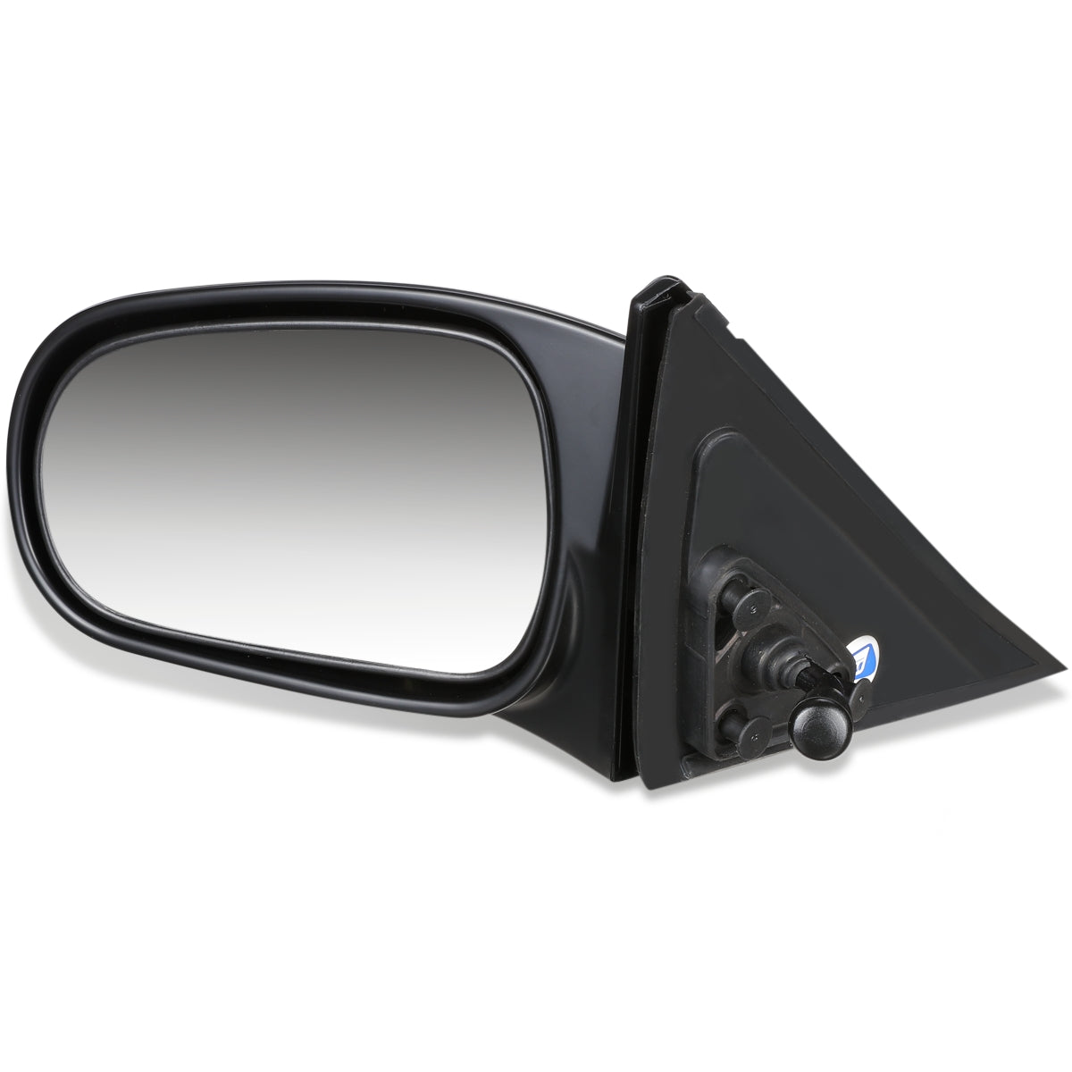 RETROVISOR MIRROR - OEM - 96-00 HONDA CIVIC 4-DOOR - MANUAL - PAINTABLE - BLACK - LEFT