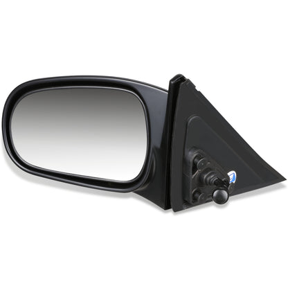 RETROVISOR MIRROR - OEM - 96-00 HONDA CIVIC 4-DOOR - MANUAL - PAINTABLE - BLACK - LEFT