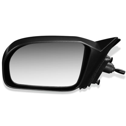 RETROVISOR MIRROR - OEM - 01-05 HONDA CIVIC 2-DOOR - MANUAL - PAINTABLE - BLACK - LEFT