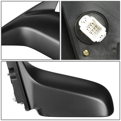 RETROVISOR MIRROR - OEM - 01-05 HONDA CIVIC 4-DOOR - POWERED - PAINTABLE - BLACK - LEFT