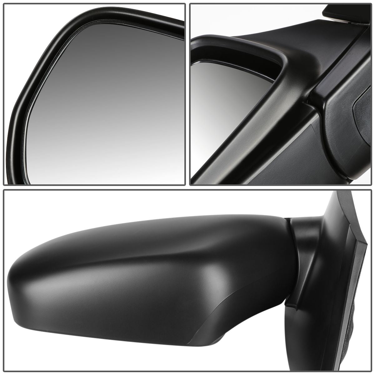 RETROVISOR MIRROR - OEM - 99-04 HONDA ODYSSEY - MANUAL - TEXTURED - BLACK - LEFT