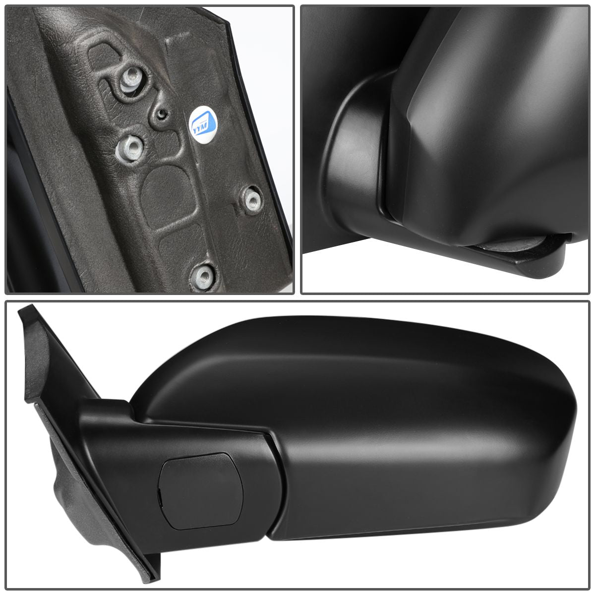 RETROVISOR MIRROR - OEM - 99-04 HONDA ODYSSEY - MANUAL - TEXTURED - BLACK - LEFT