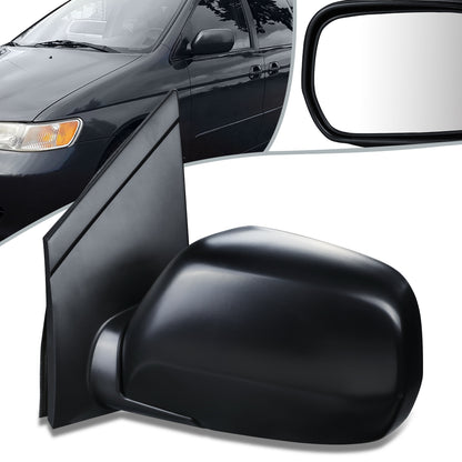 RETROVISOR MIRROR - OEM - 99-04 HONDA ODYSSEY - POWERED - FOLDING - BLACK MATERIAL - LEFT