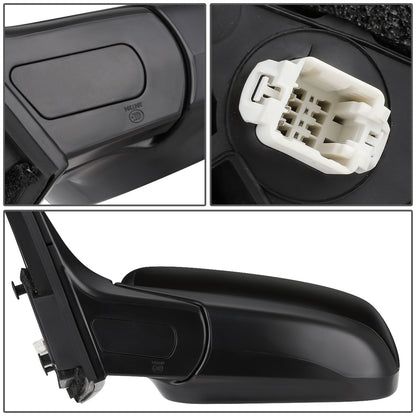 RETROVISOR MIRROR - OEM - 03-07 HONDA ACCORD - POWERED - FOLDING - BLACK MATERIAL - LEFT