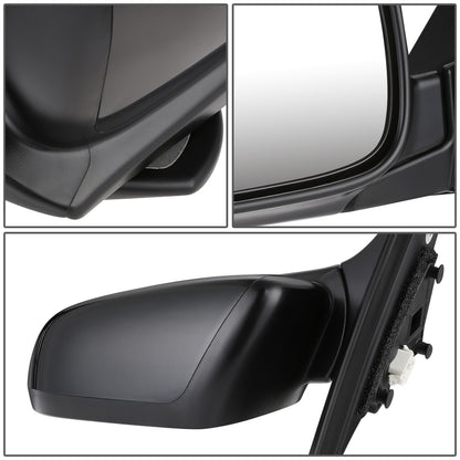 RETROVISOR MIRROR - OEM - 03-07 HONDA ACCORD - POWERED - FOLDING - BLACK MATERIAL - LEFT