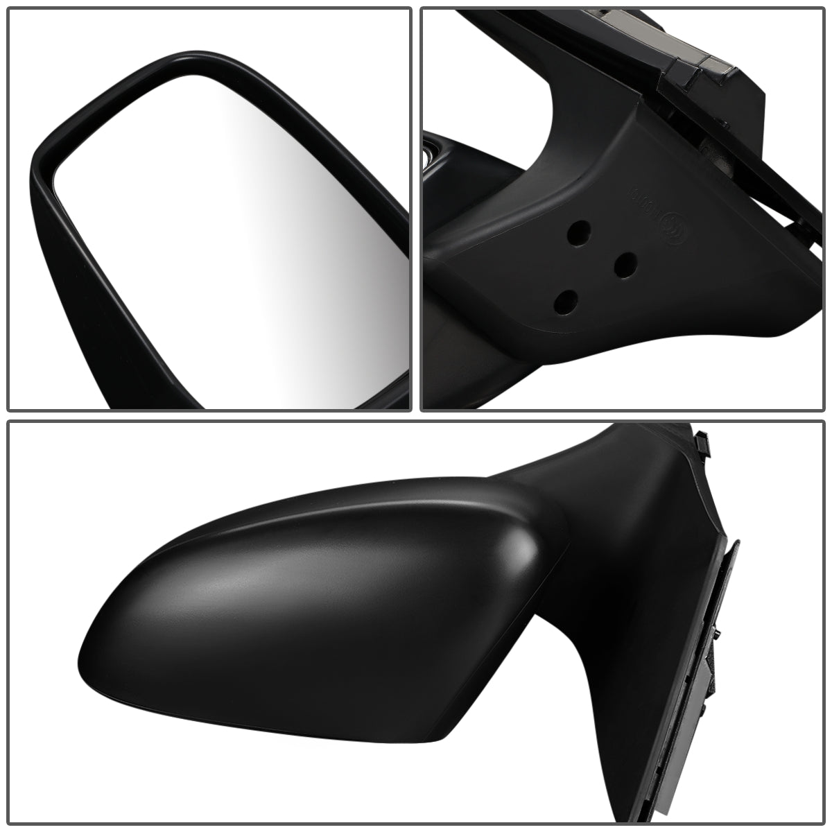 RETROVISOR MIRROR - OEM - 05-07 HONDA ODYSSEY - POWERED - HEATED - FOLDING - TEXTURED - BLACK MATERIAL - LEFT