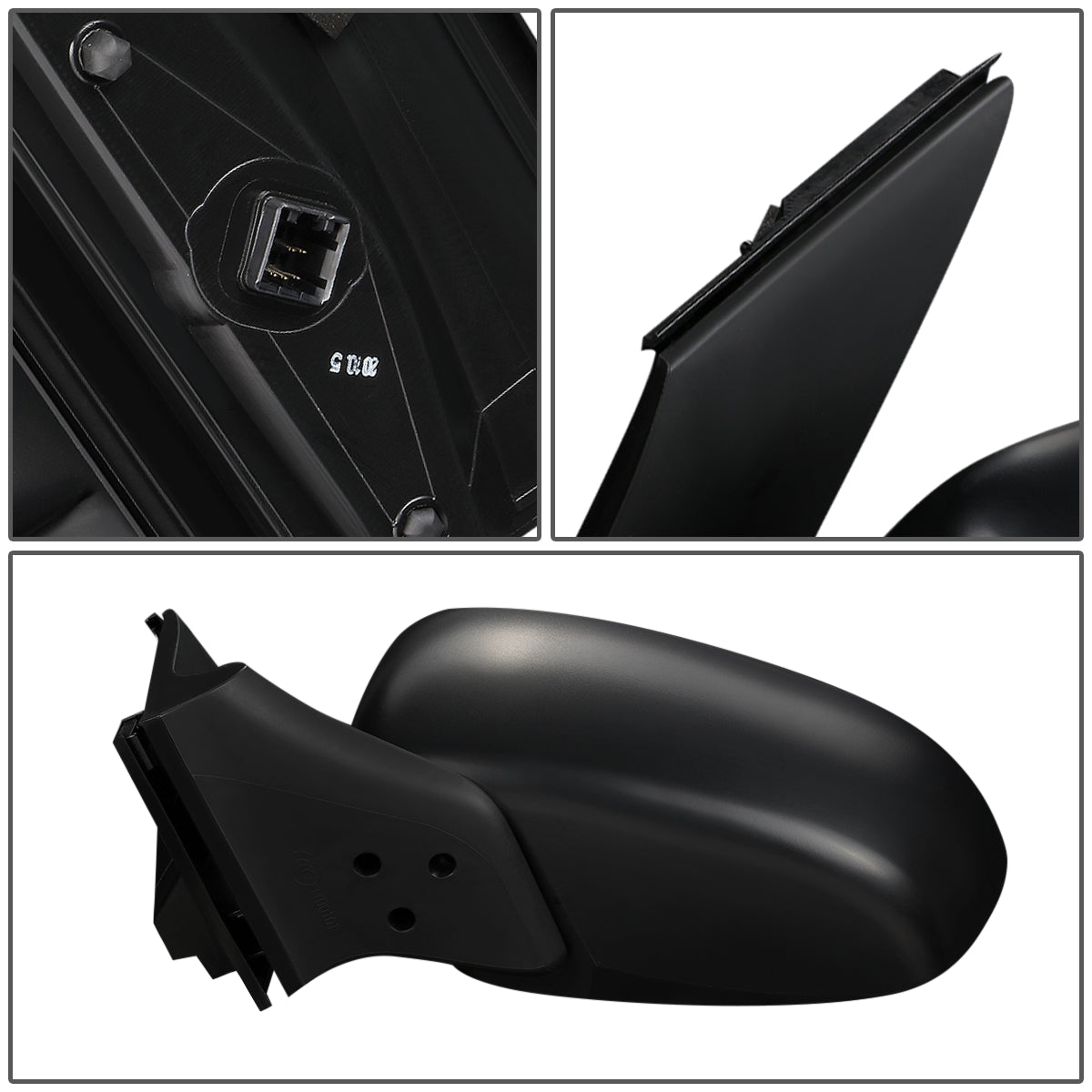 RETROVISOR MIRROR - OEM - 05-07 HONDA ODYSSEY - POWERED - HEATED - FOLDING - TEXTURED - BLACK MATERIAL - LEFT