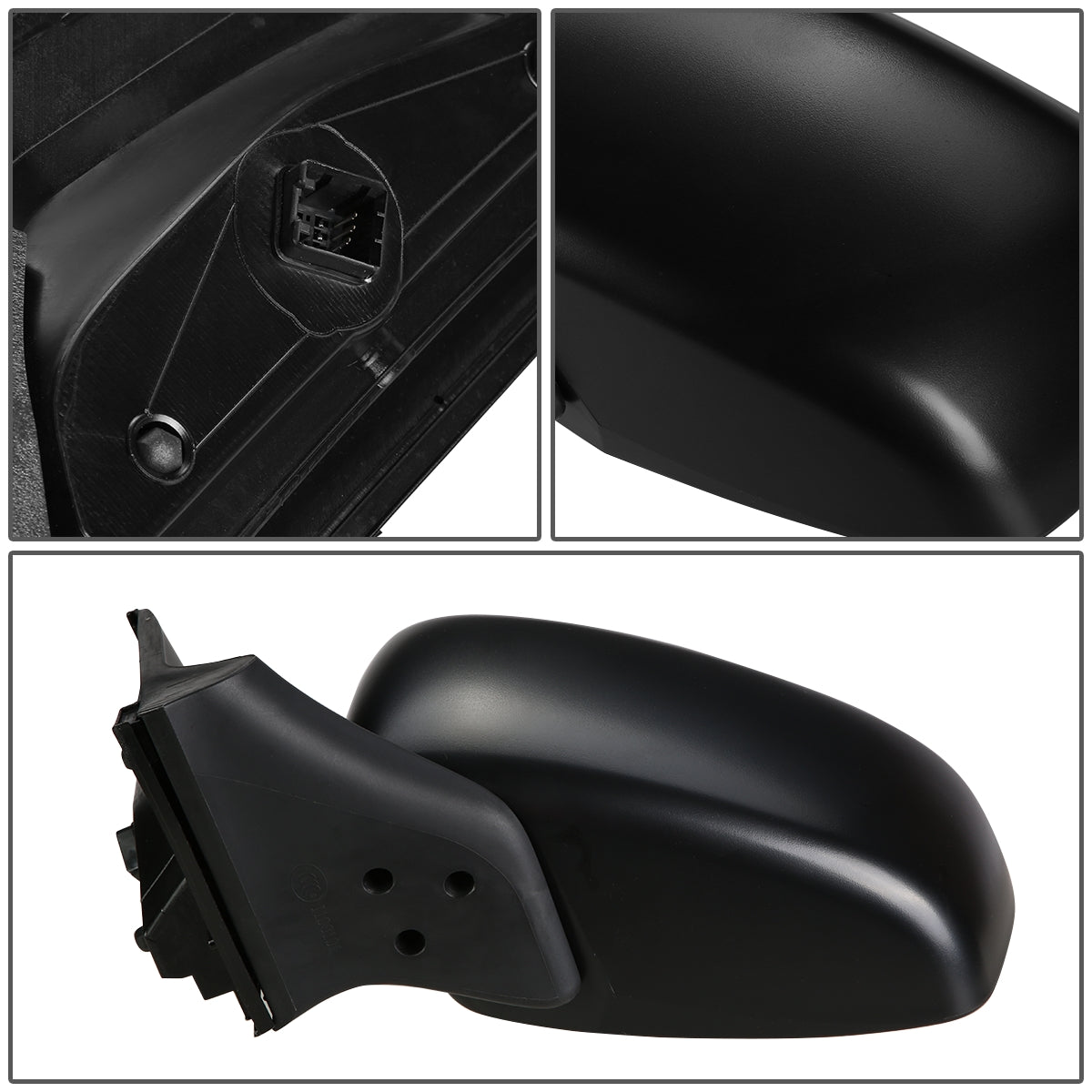 RETROVISOR MIRROR - OEM - 05-10 HONDA ODYSSEY - POWERED - TEXTURED - BLACK - LEFT