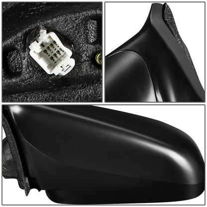 RETROVISOR MIRROR - OEM - 06-11 HONDA CIVIC 2-DOOR - POWERED - PAINTABLE - BLACK - LEFT