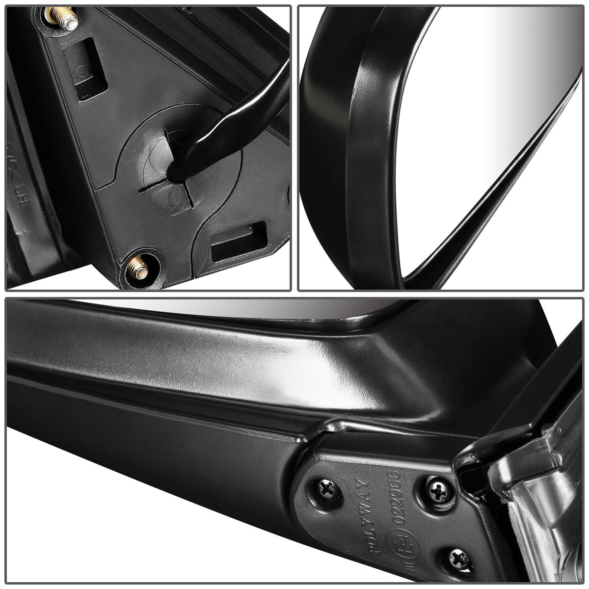 RETROVISOR MIRROR - OEM - 02-06 HONDA CR-V - POWERED - TEXTURED - BLACK - LEFT