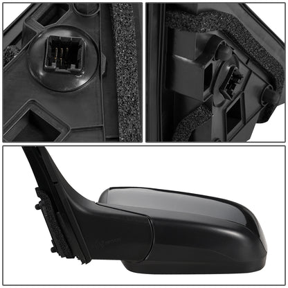 RETROVISOR MIRROR - OEM - 03-07 HONDA ACCORD - POWERED - HEATED - FOLDING - BLACK MATERIAL - LEFT