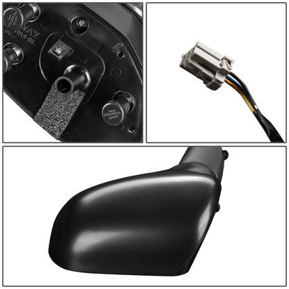 RETROVISOR MIRROR - OEM - 06-11 HONDA CIVIC 4-DOOR - MANUAL - TEXTURED - BLACK - LEFT