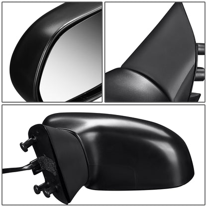 RETROVISOR MIRROR - OEM - 06-11 HONDA CIVIC 4-DOOR - POWERED - TEXTURED - BLACK - LEFT