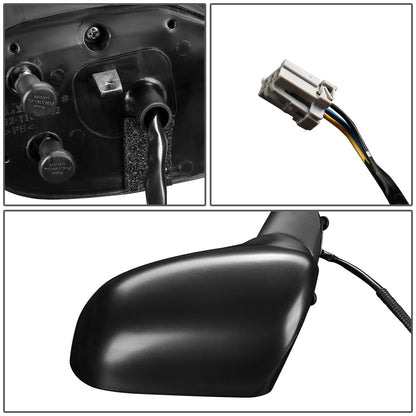 RETROVISOR MIRROR - OEM - 06-11 HONDA CIVIC 4-DOOR - POWERED - TEXTURED - BLACK - LEFT