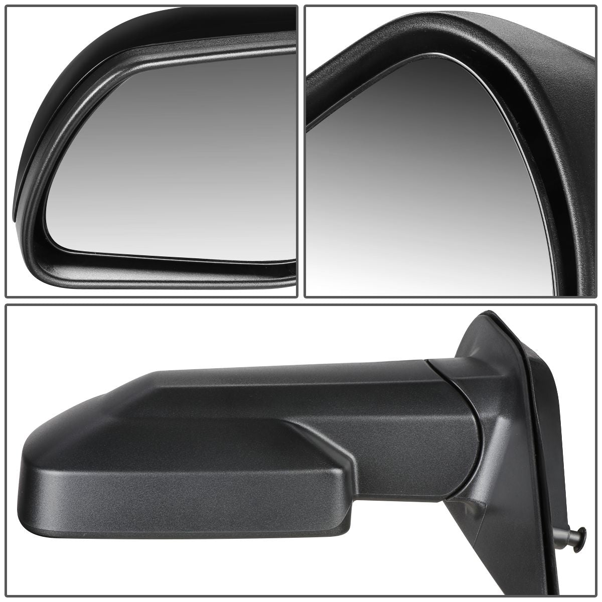 RETROVISOR MIRROR - OEM - 03-08 HONDA ELEMENT EX - POWERED - TEXTURED - BLACK - LEFT