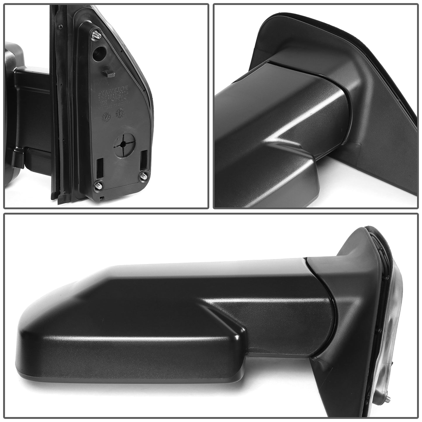 RETROVISOR MIRROR - OEM - 03-04 HONDA ELEMENT DX LX - MANUAL - PAINTABLE - BLACK - LEFT